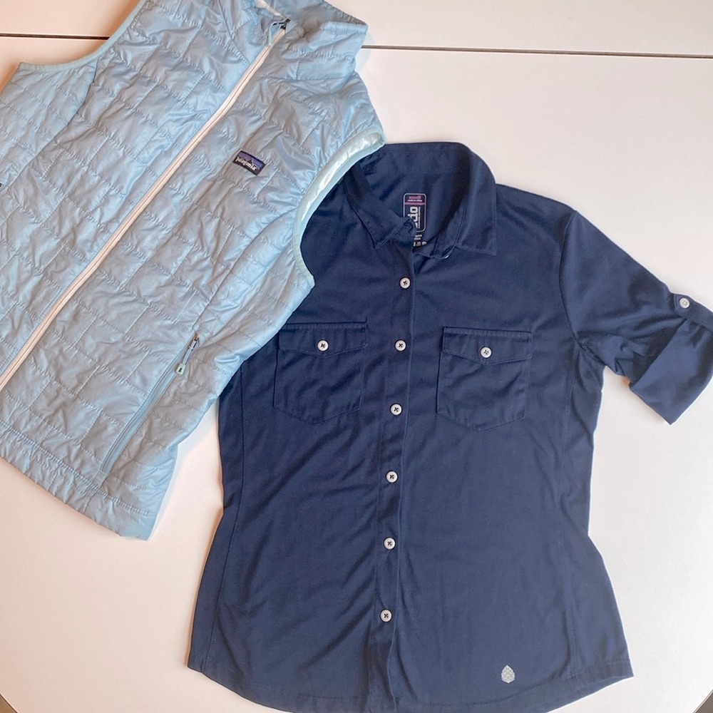 Stio 🏔️ button down with short button sleeves